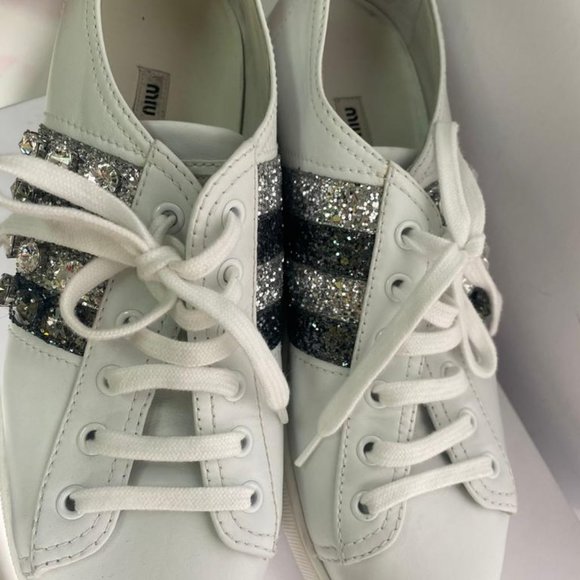 Miu Miu Sparkly Sneakers - Picture 6 of 8
